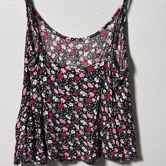 Divided by H&M Women Floral Black Top Spaghetti strap size 6‎ - Picture 5 of 7